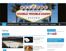 Tablet Screenshot of doubletroubledaddy.com